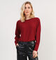 comma Bordeaux Basic trui voor dames (350026)