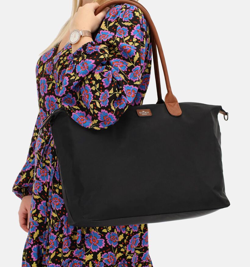 Charm London Cabas en Noir/Cognac pour femmes (374396)