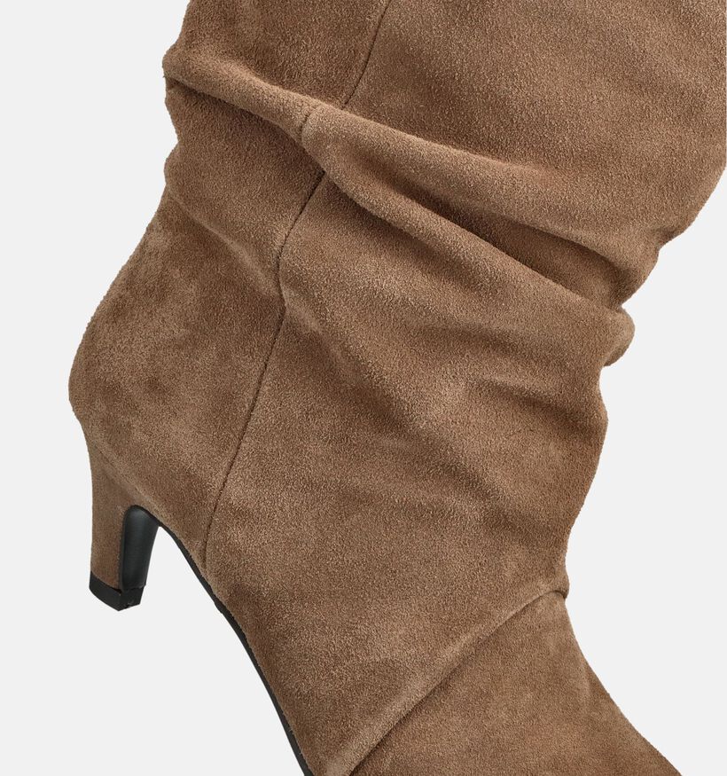 Shoecolate Bottes courtes en Taupe pour femmes (368937)