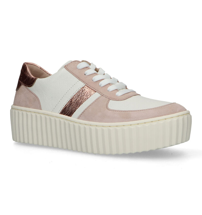 Gabor Best Fitting Beige Sneakers voor dames (323102) - geschikt voor steunzolen