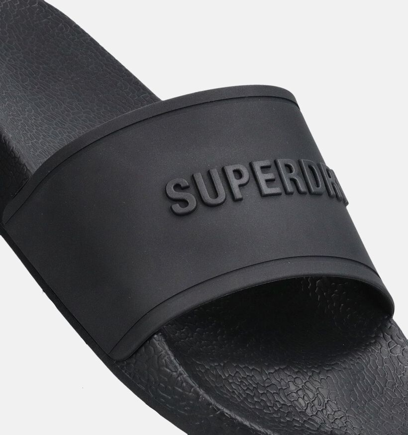 Superdry Premium Graphic Pool Slide Claquettes en Noir pour hommes (369275)