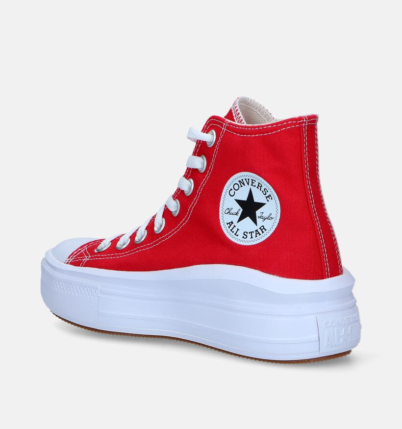 Converse CT All Star Move Baskets en Rouge pour femmes (335164)