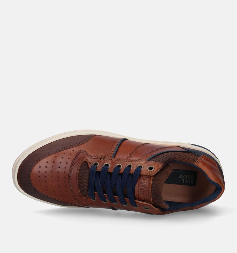 Bullboxer Cognac Veterschoenen voor heren (328907) - geschikt voor steunzolen