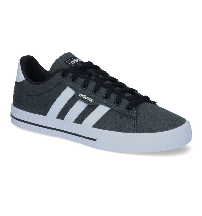 adidas Daily 3.0 Zwarte Sneakers in kunstleer (319037)