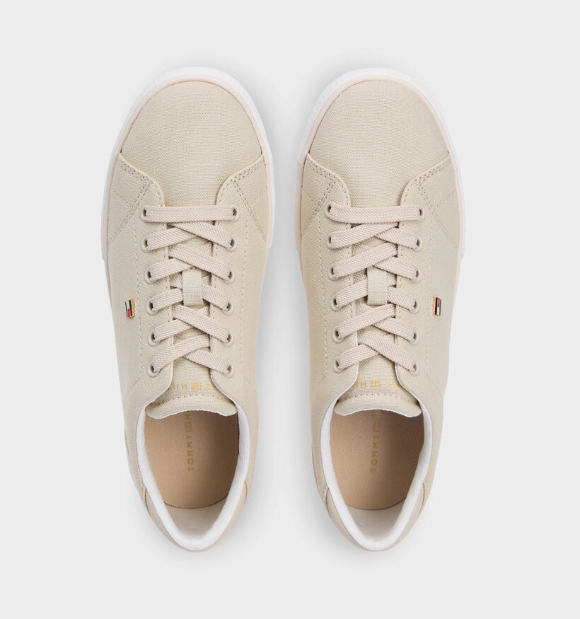 Tommy Hilfiger Beige Sneakers voor dames (368627) - geschikt voor steunzolen