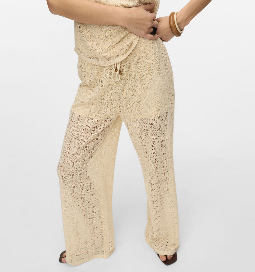 Vero Moda Maya Beige Wijde broek voor dames (353139)