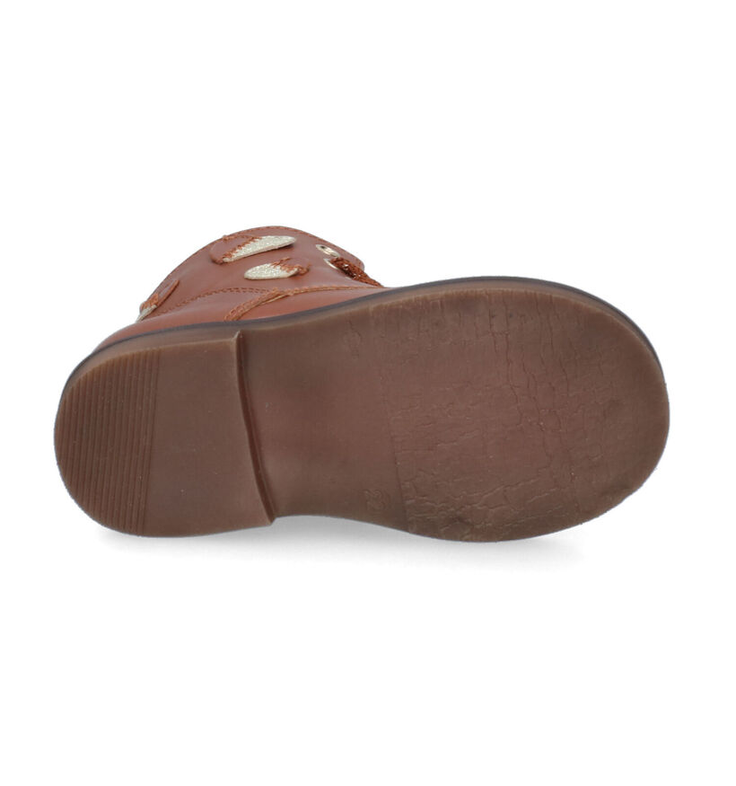 STONES and BONES Fera Bottines en Cognac pour filles (313898) - pour semelles orthopédiques