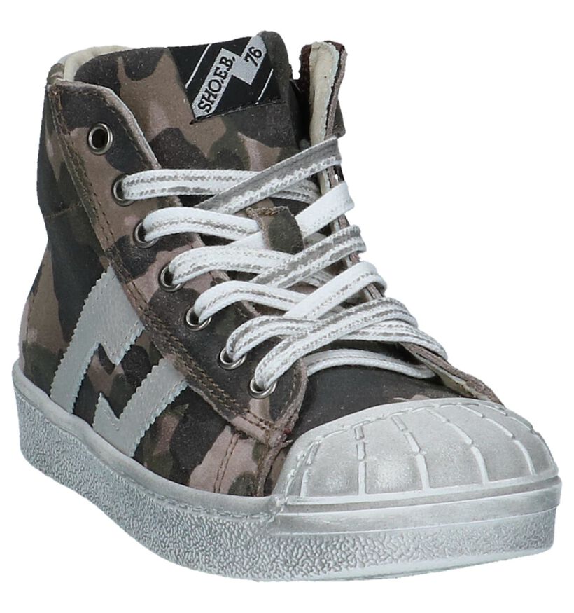 Hoge Sneakers met Rits/Veter SHO.E.B.76 Camouflage, , pdp