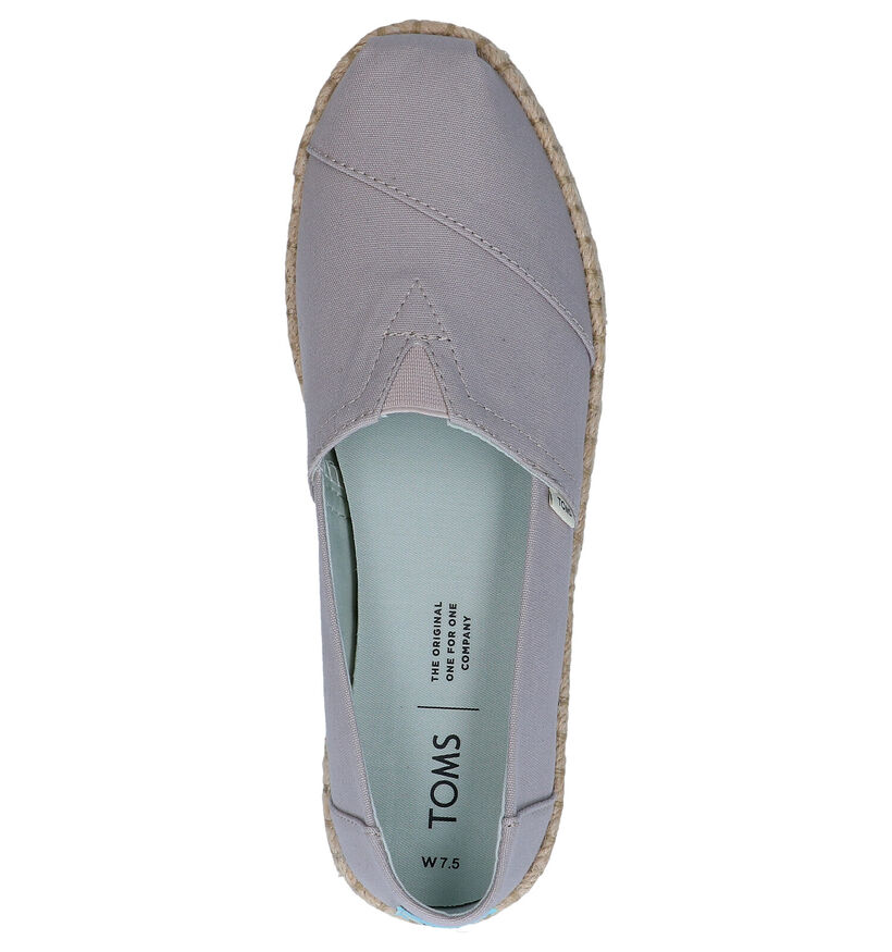 Toms Alpargata  Espadrilles en Gris en textile (269359)