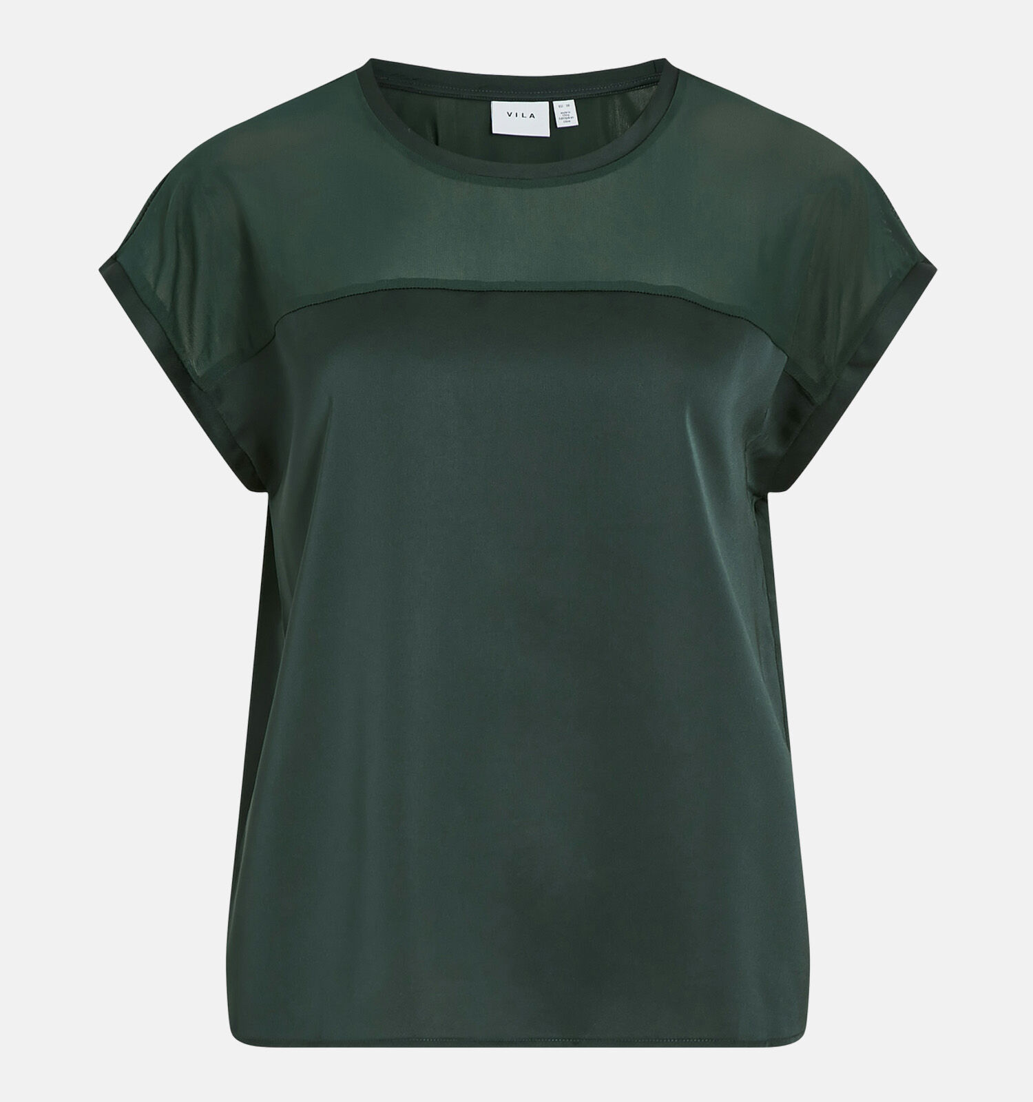 Vila Ellette Groene T shirt Dames T shirts Online op TORFS.BE