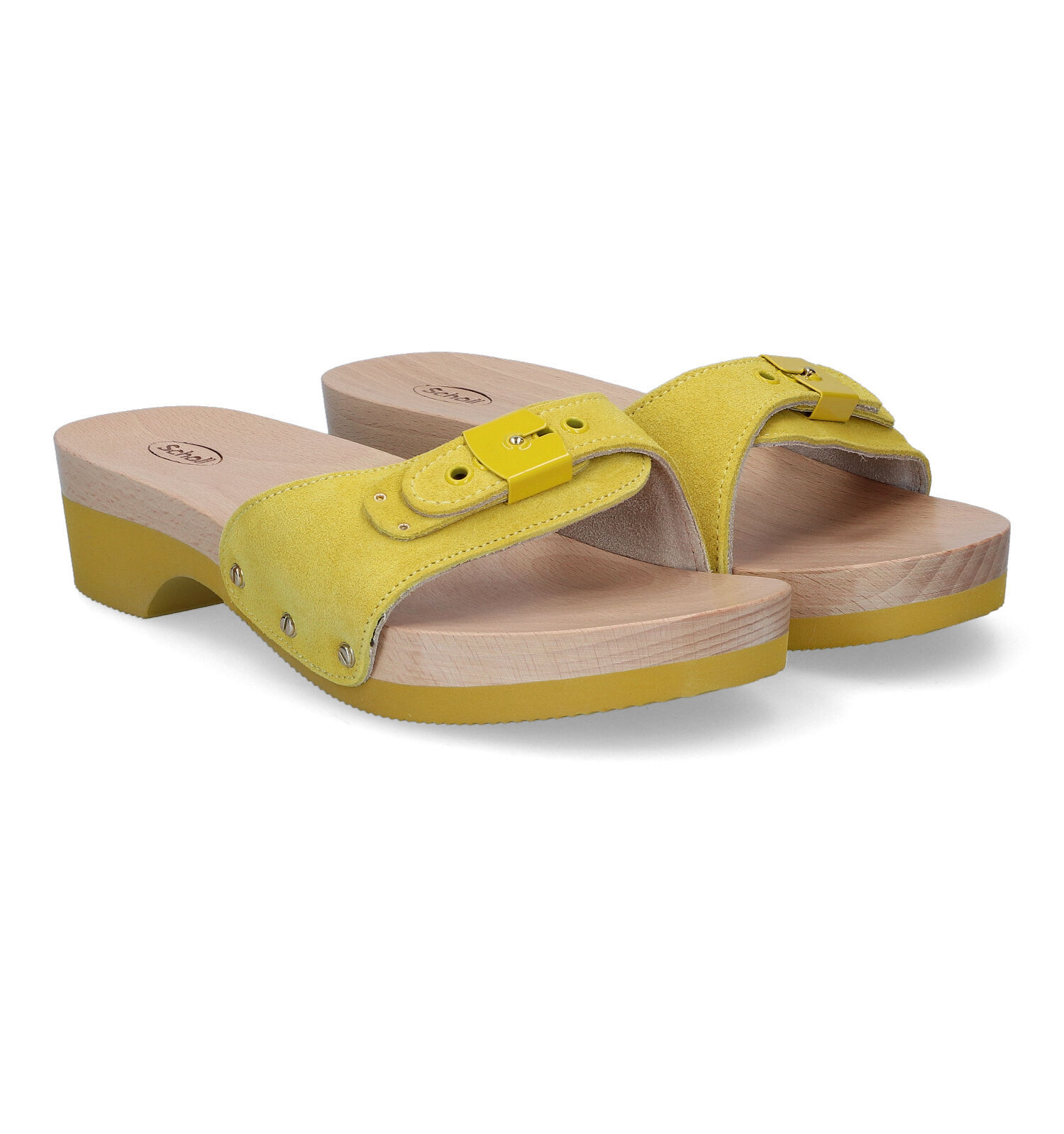 Scholl Pescura Gele Slippers | TORFS.BE | Gratis verzend en retour