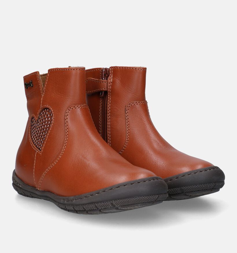 STONES and BONES Busat Bottes courtes en Cognac pour filles (329476) - pour semelles orthopédiques