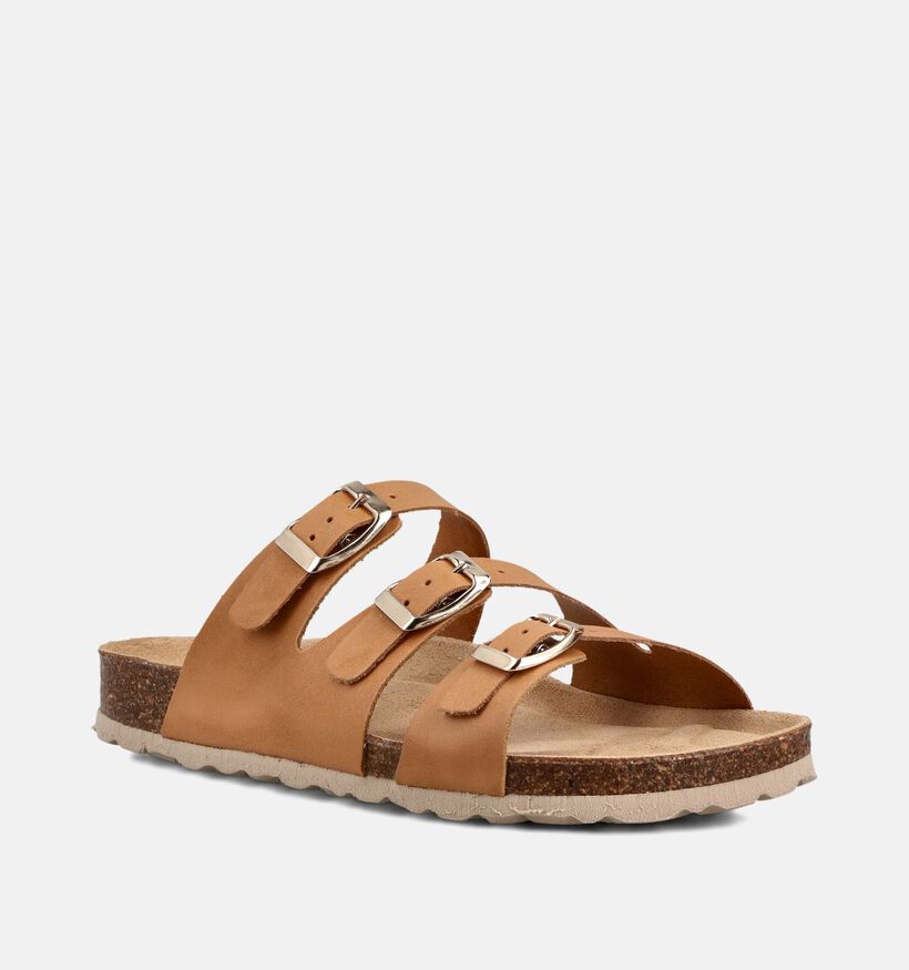 Laurent David Cognac Slippers voor dames (373780)