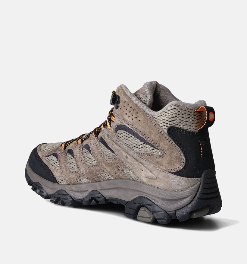 Merrell Moab 3 Mid GTX Taupe Wandelschoenen voor heren (352773) - geschikt voor steunzolen