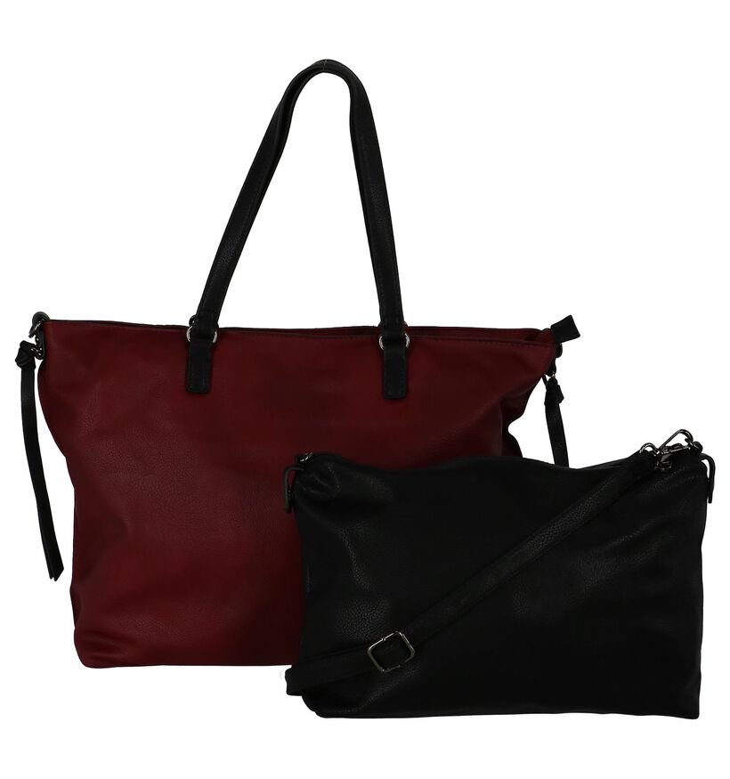 Bordeaux 2 in 1 Shopper Tas Emily & Noah in kunstleer (227480)