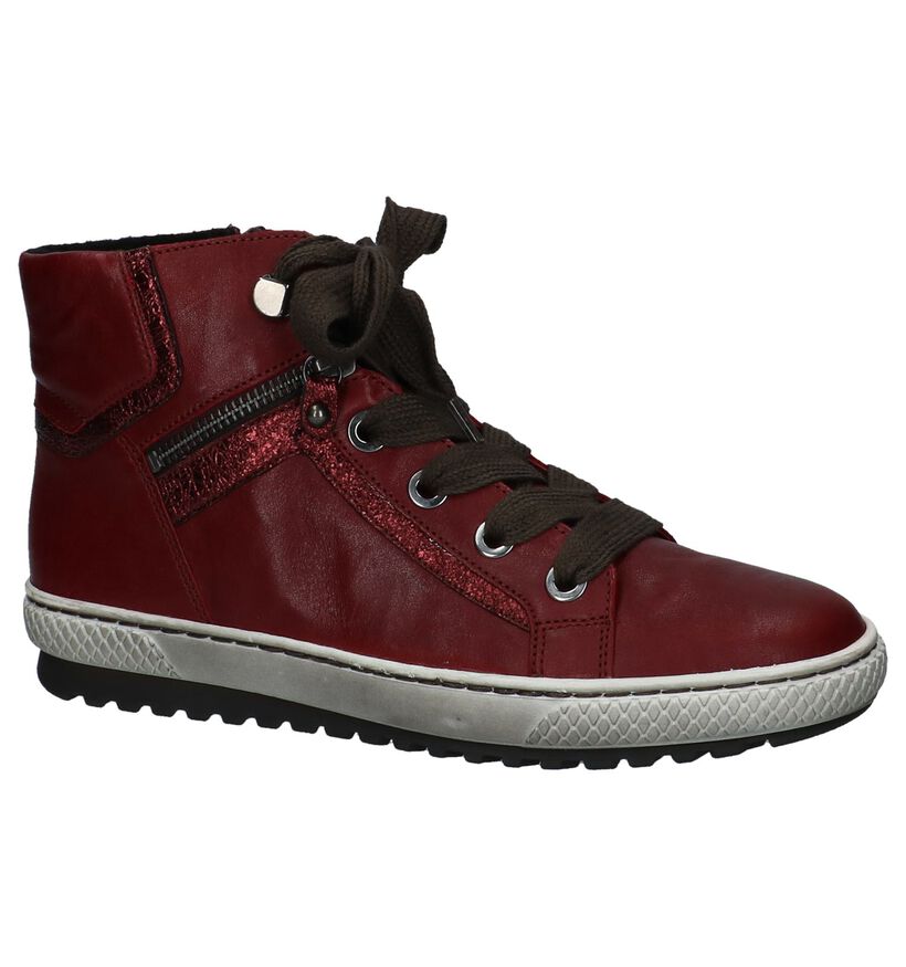 Gabor Baskets hautes en Gris foncé en cuir (231189)