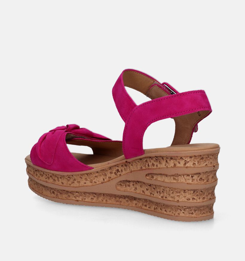 Gabor Best Fitting Fuchsia Sandalen Met Sleehak voor dames (336133)