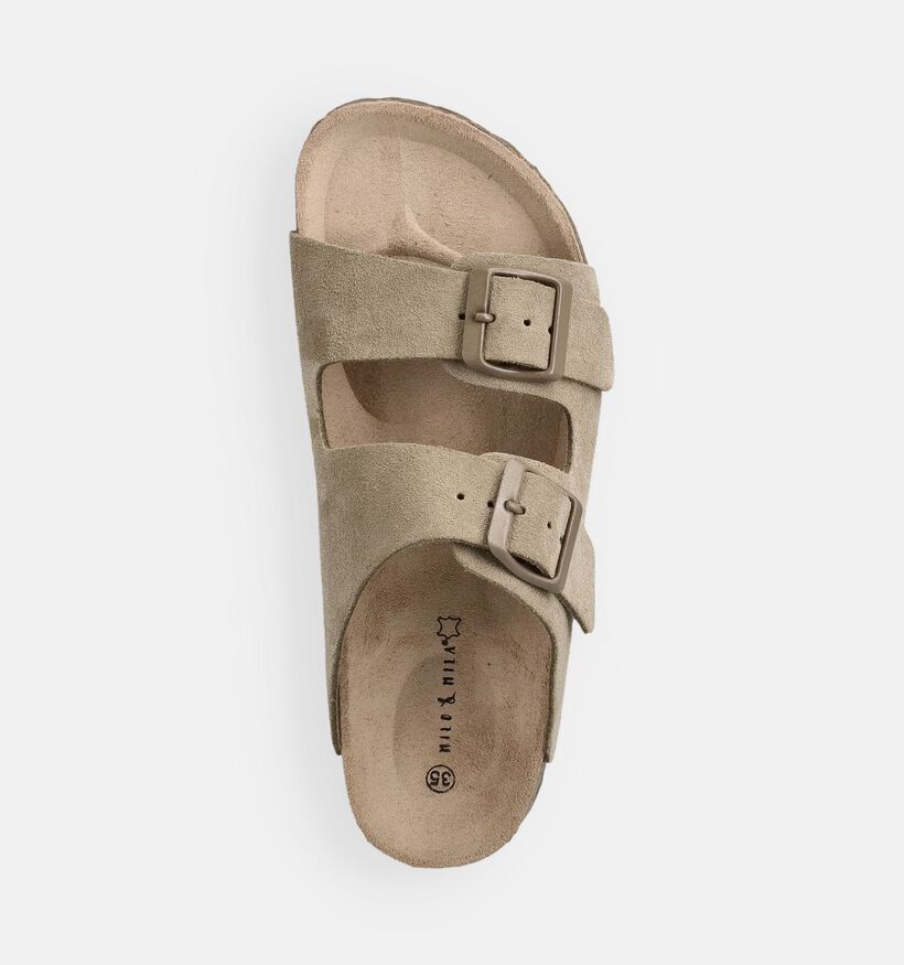 Milo & Mila Beige Slippers voor meisjes, jongens (373069)