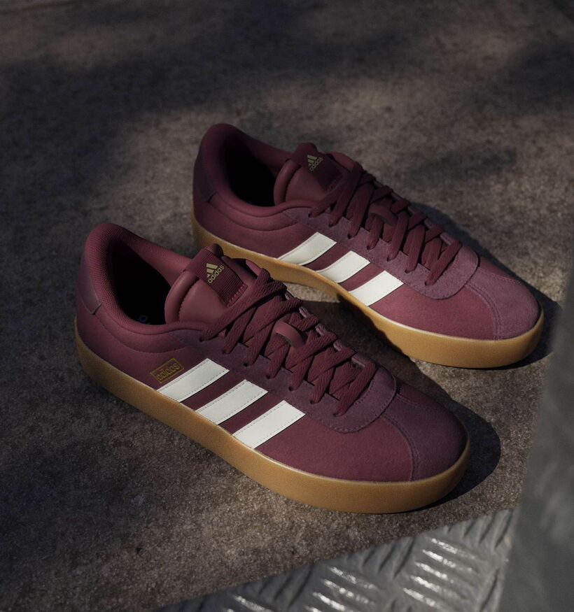 adidas VL Court 3.0 Bordeaux Sneakers voor dames (375332)