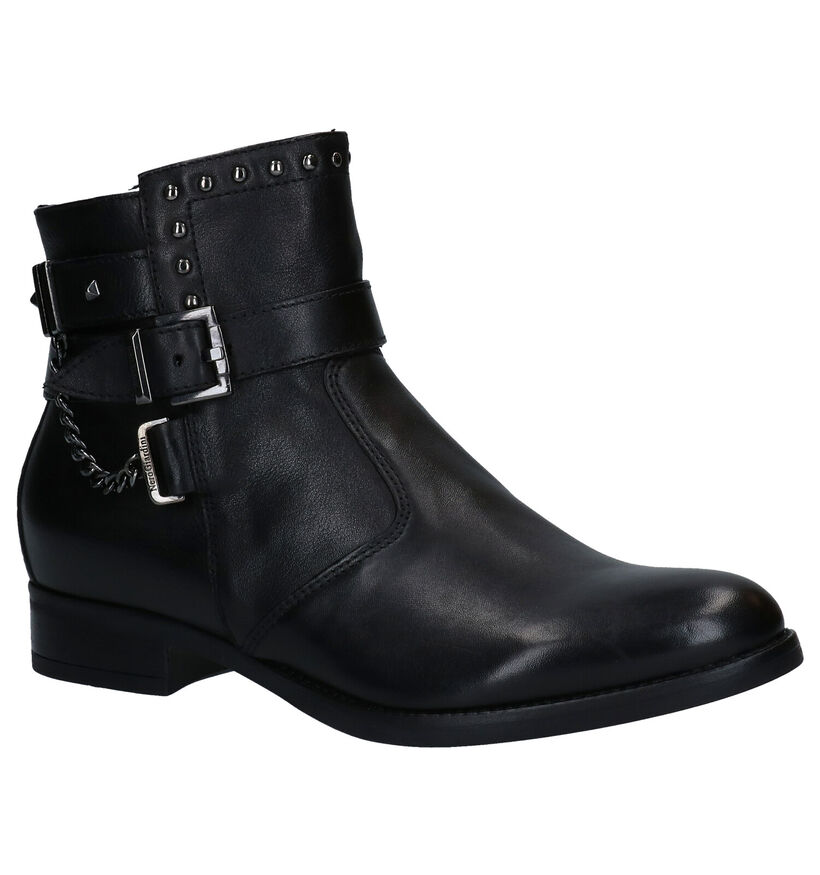 NeroGiardini Bottines plates en Noir en cuir (278990)
