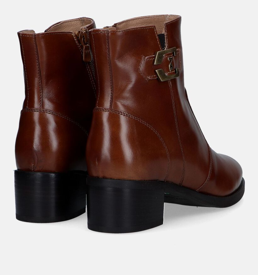 NeroGiardini Bottines &agrave; talons en Cognac pour femmes (333541) - pour semelles orthop&eacute;diques