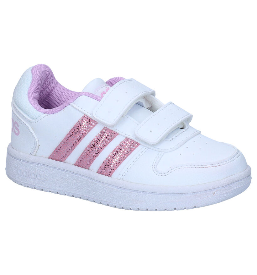 adidas Hoops Witte Sneakers in kunstleer (284523)