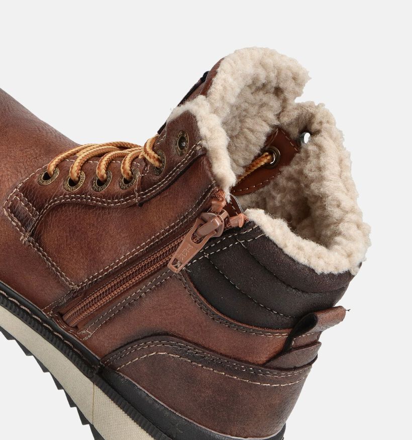 Mustang Cognac Veterboots voor jongens (363284)
