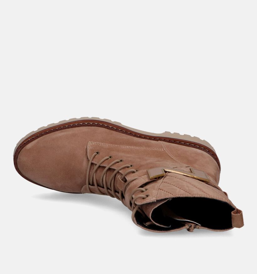 Nathan-Baume Boots à lacets en Camel pour femmes (332398)