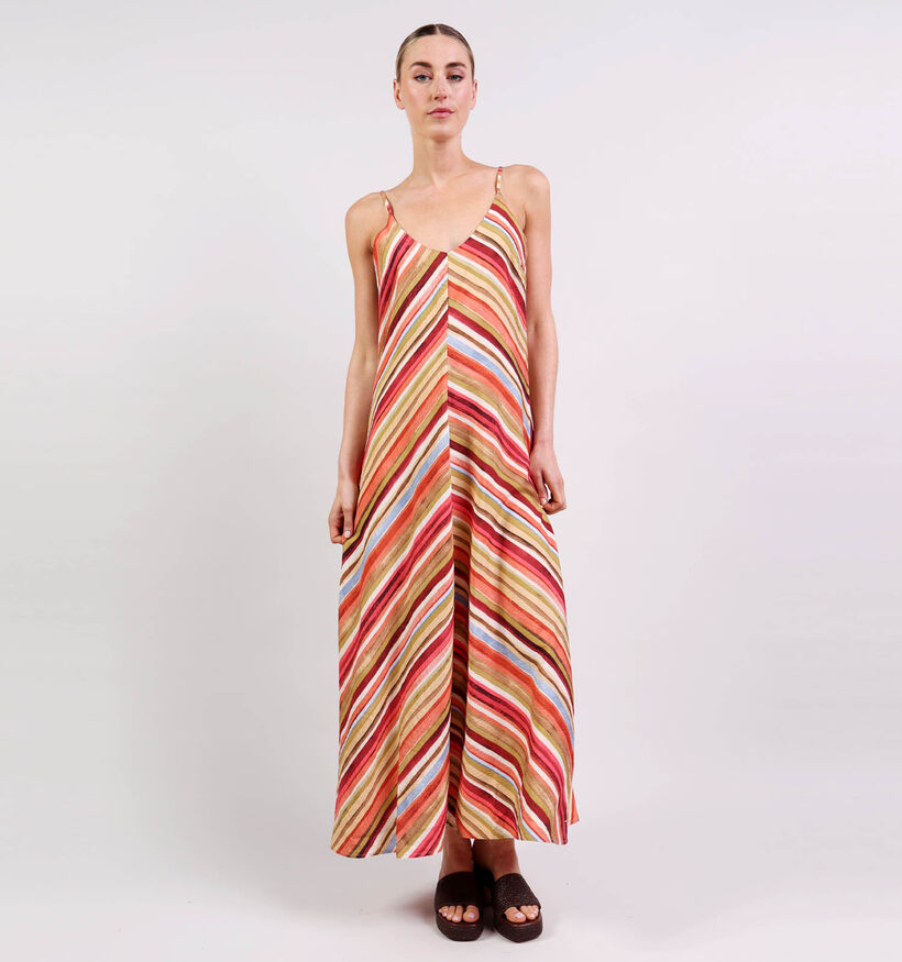 Vero Moda Vita Ellie Robe longue en Orange pour femmes (374949)