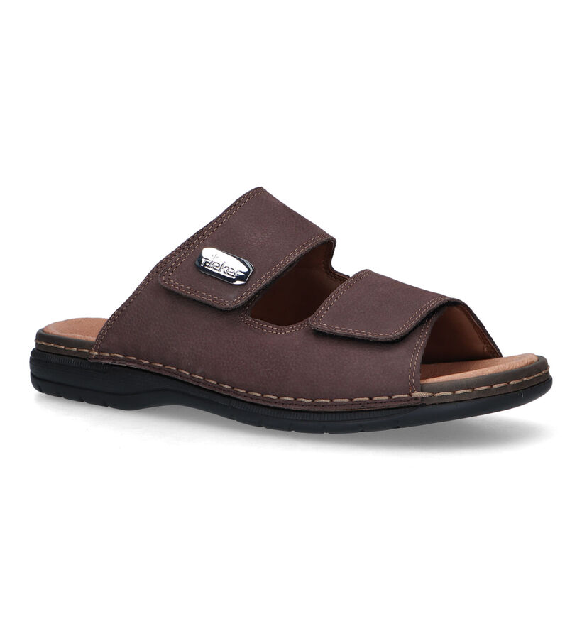 Rieker Nu-pieds casual en Noir pour hommes (339197)