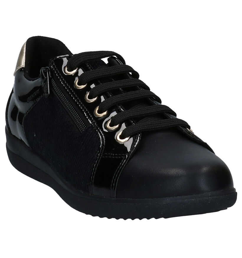 Geox Nihal Chaussures à Lacets en Noir en textile (278857)