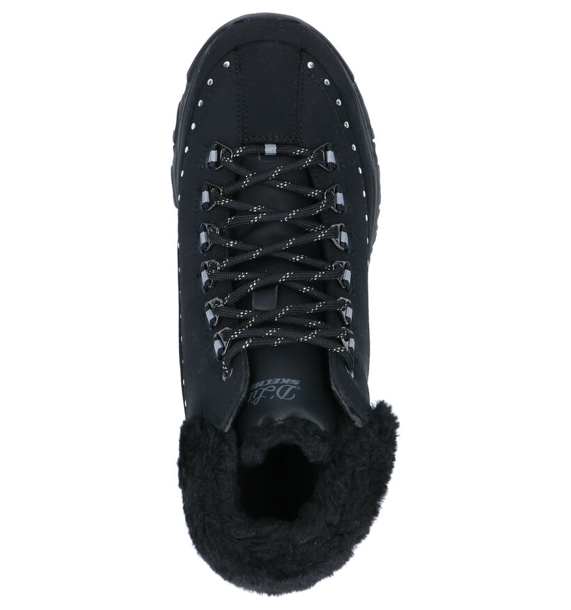 Skechers D'Lites Gleeful Bottines en Noir en simili cuir (225931)