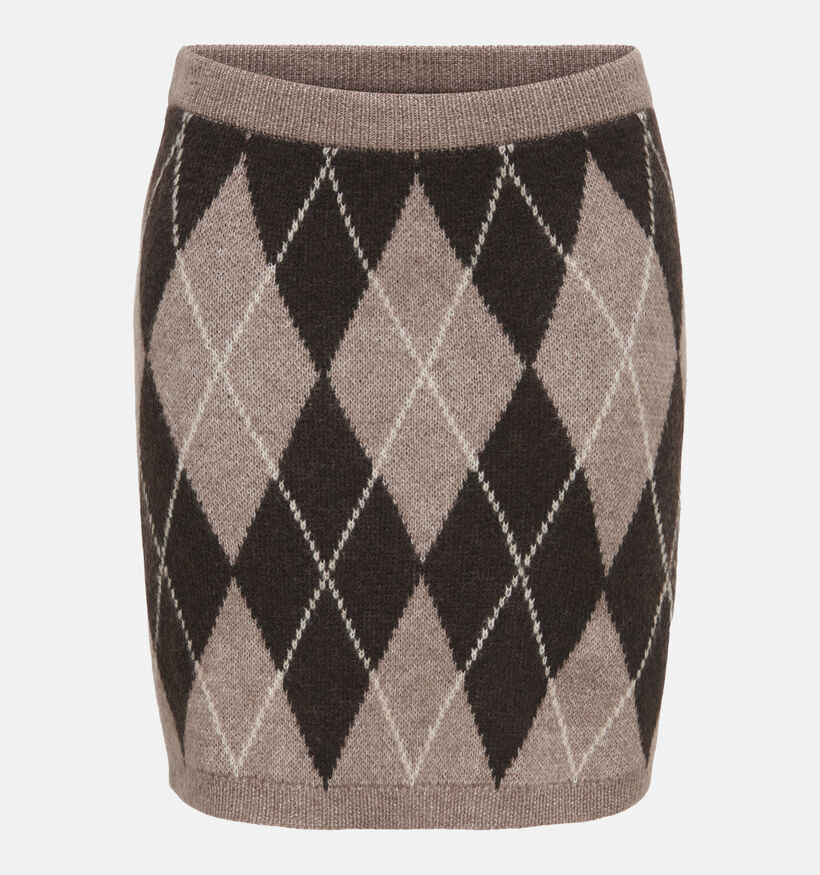 JDY Bianka Bruine Geruite Rok voor dames (379359)