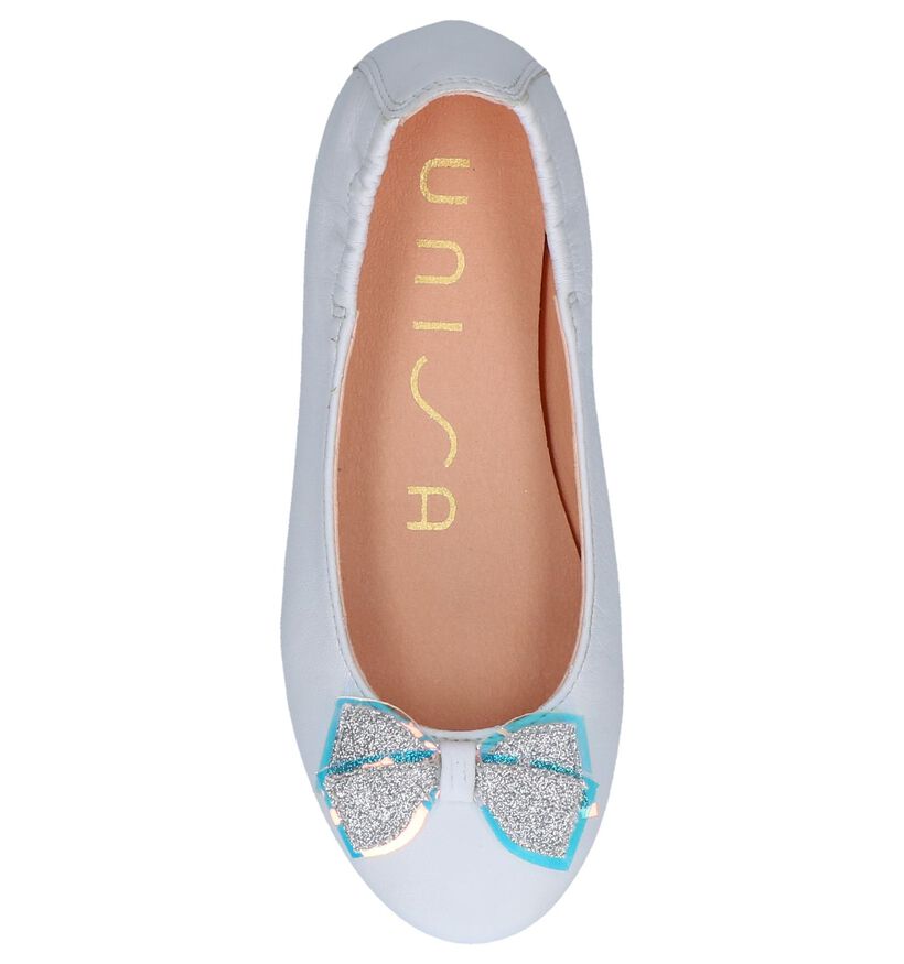 Witte Ballerina's Unisa Doral in leer (246872)