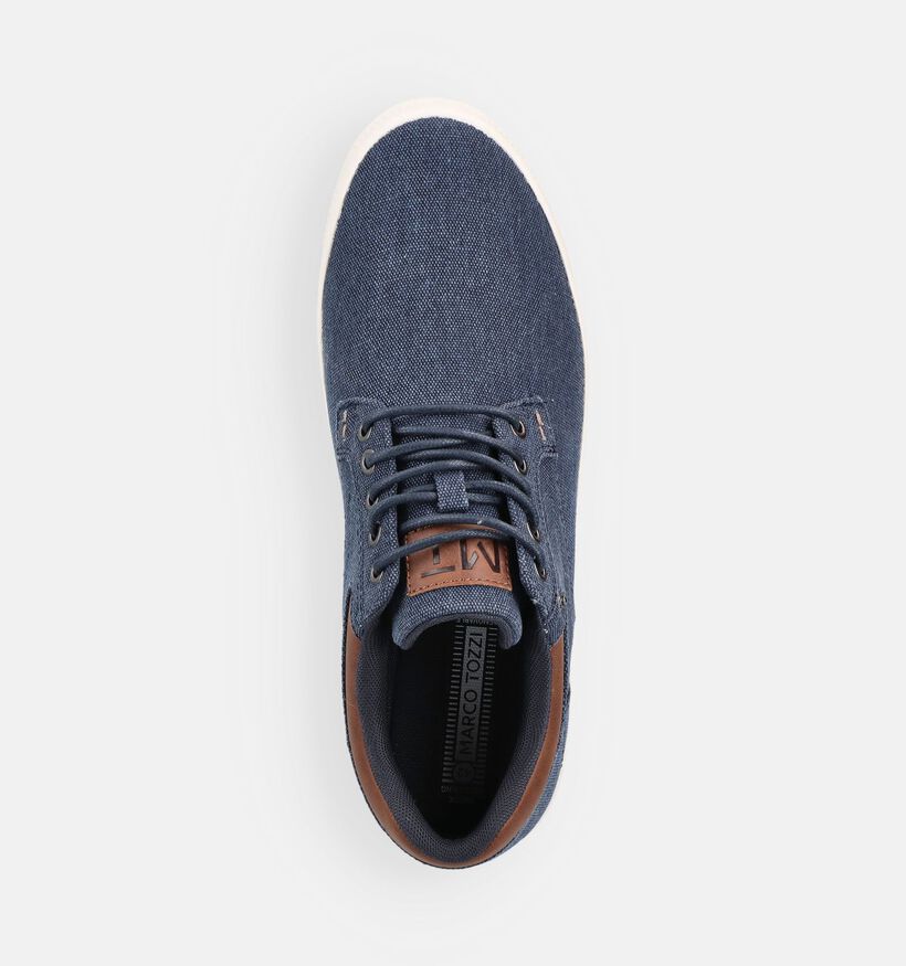 Marco Tozzi Blauwe Sneakers voor heren (371658) - geschikt voor steunzolen