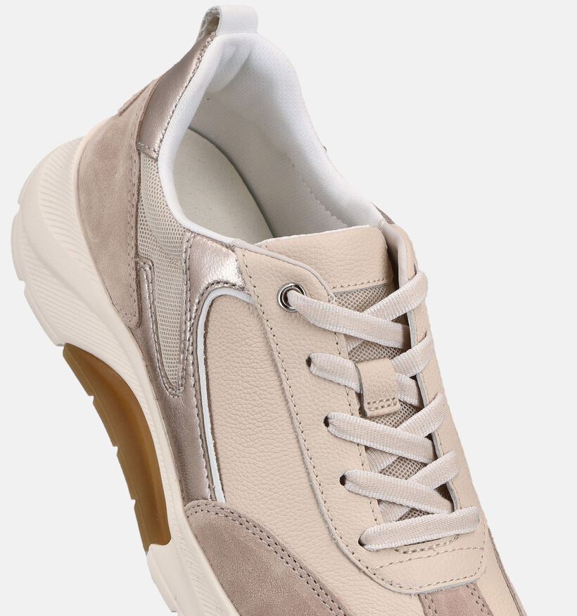 Gabor Rollingsoft Baskets en Beige pour femmes (369514) - pour semelles orthop&eacute;diques