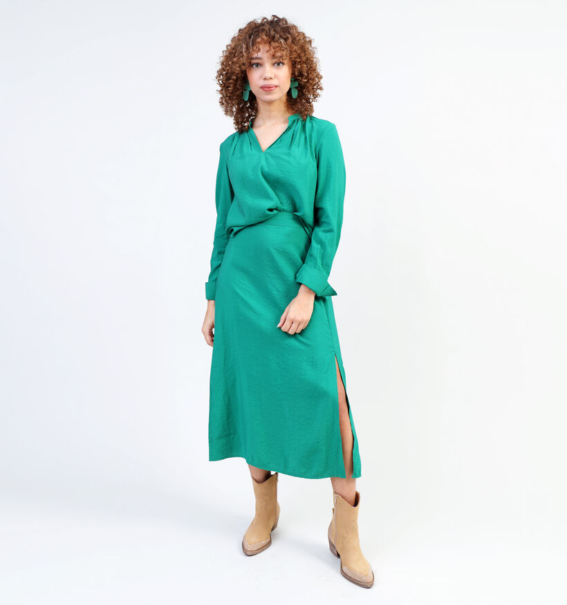 Vila Milla V-Neck Groene Blouse voor dames (335029)
