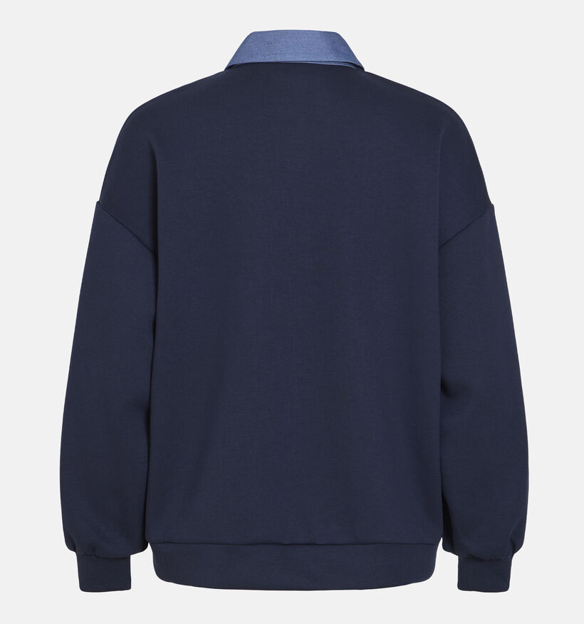 Vila Sif Sweatshirt en Bleu fonc&eacute; pour femmes (382057)