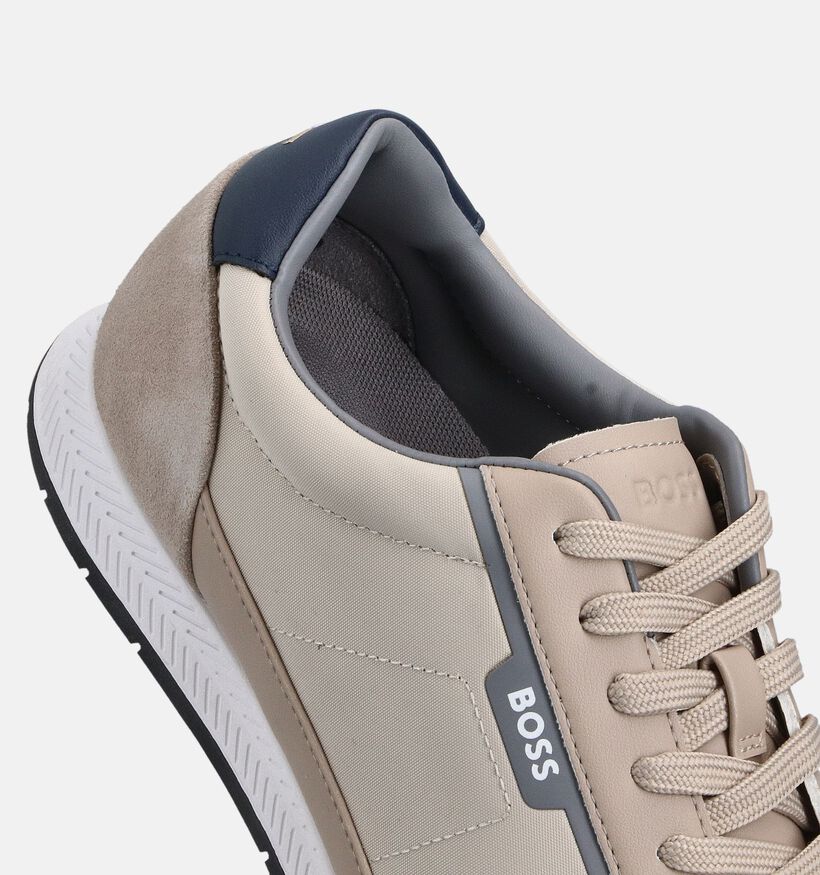 BOSS Beige Veterschoenen voor heren (359090) - geschikt voor steunzolen