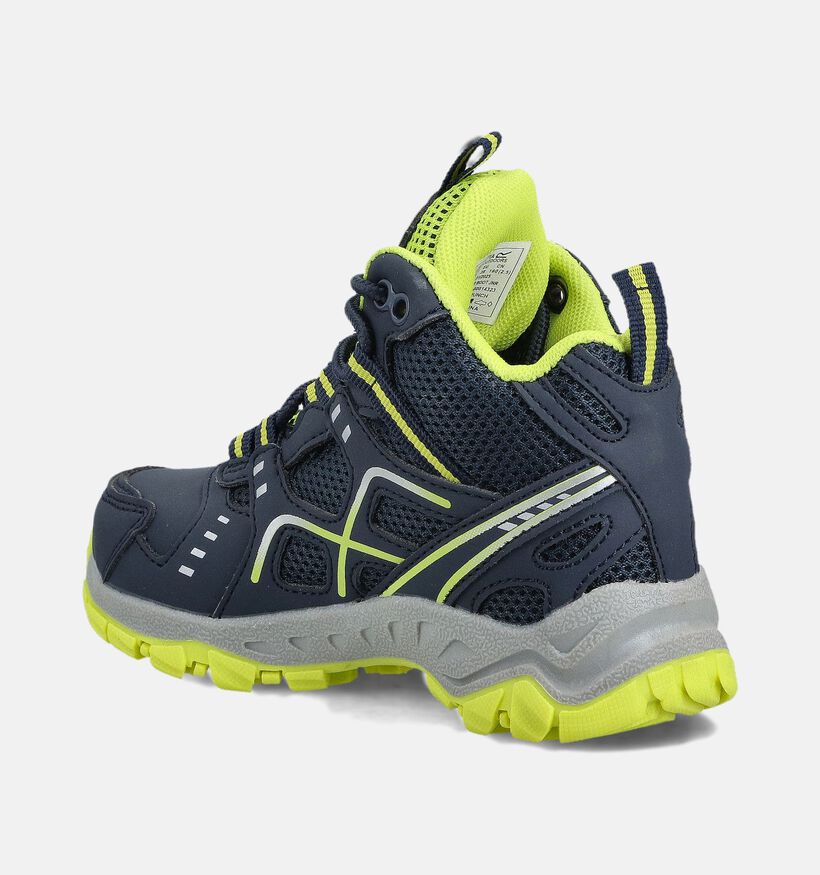 Regatta Vendeavour Boot Blauwe/Gele Wandelschoenen voor jongens, meisjes (362707) - geschikt voor steunzolen