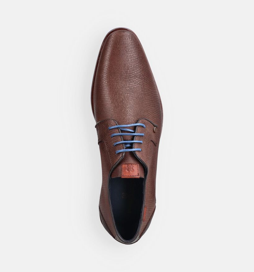Berkelmans Oulton Bruine Geklede Veterschoenen voor heren (373321) - geschikt voor steunzolen