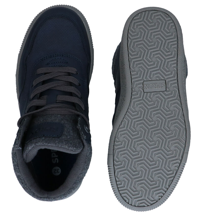 Sprox Blauwe Hoge Schoenen in kunstleer (291376)