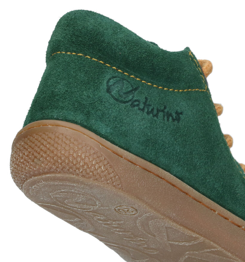 Naturino Cocoon Suede Chaussures pour bébé en Vert pour filles, garçons (331504) - pour semelles orthopédiques