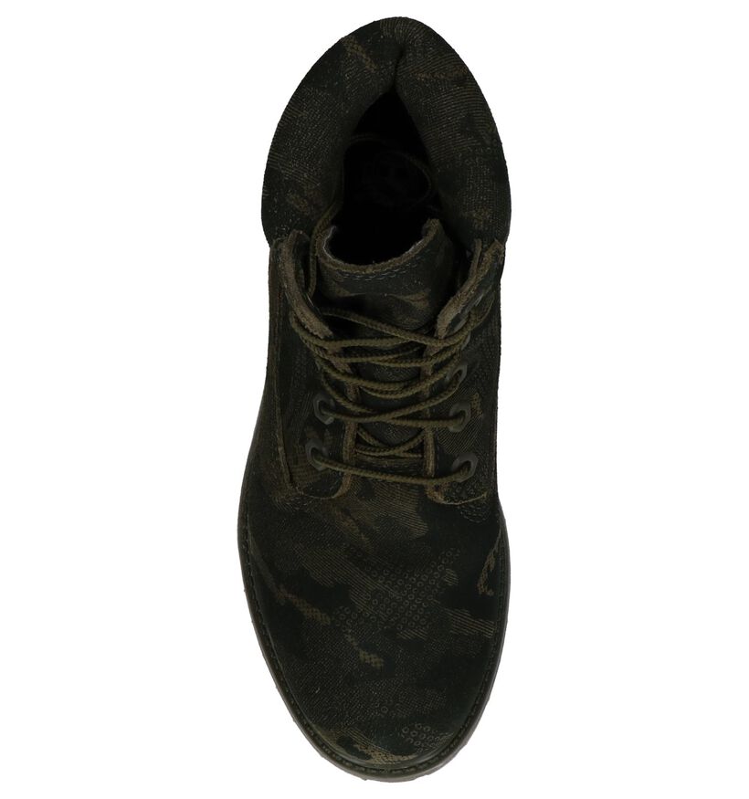 Kaki Boots met Veter Timberland 6 Inch Premium WP in nubuck (222510)