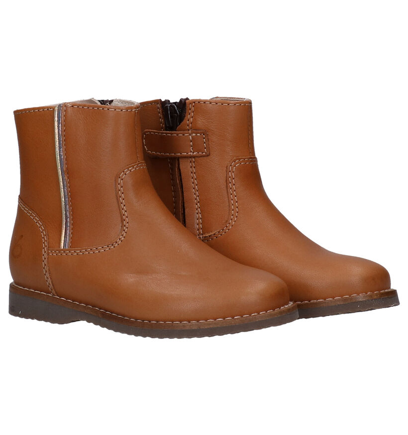 Beberlis Bottes courtes en Cognac en cuir (281113)