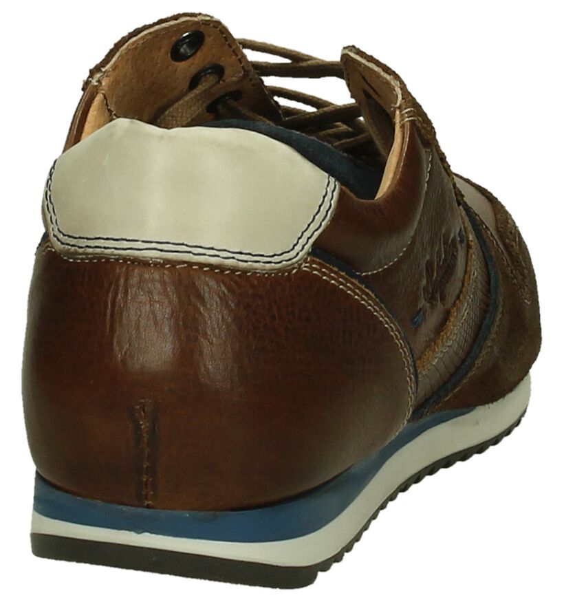 Casual Cognac Veterschoen Australian in leer (203101)