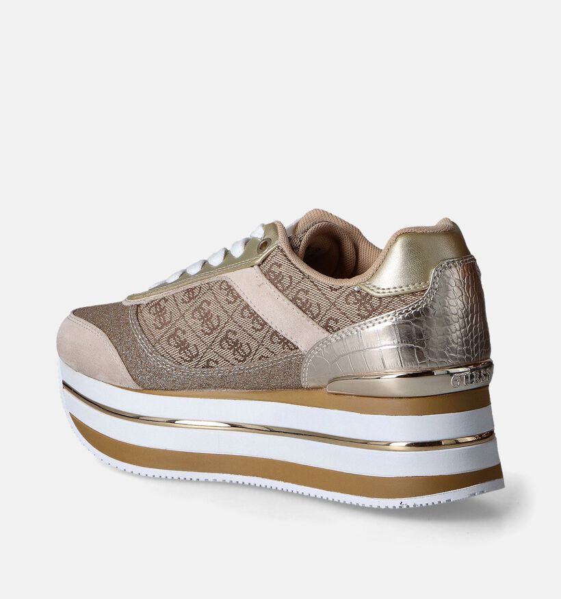 Guess Hansin Gouden Sneakers voor dames (350438) - geschikt voor steunzolen