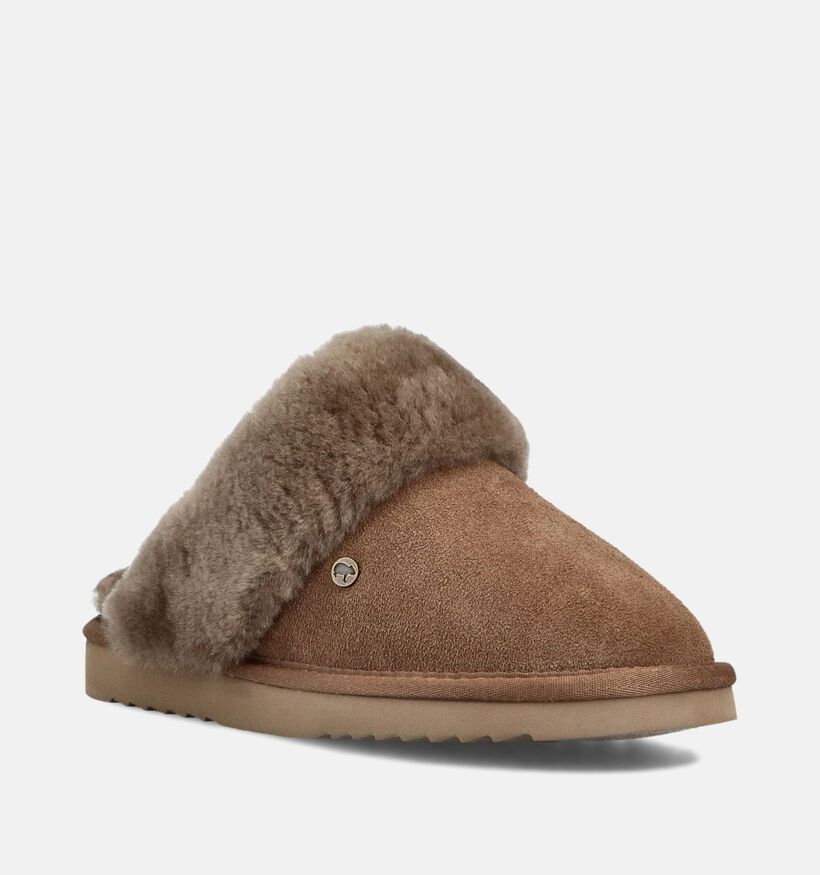 Warmbat Flurry Bruine Open Pantoffels voor dames (379629)
