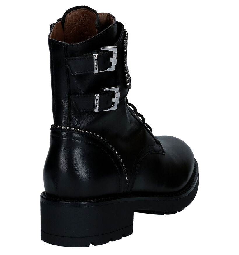 NeroGiardini Boots à lacets en Noir en cuir (296634)