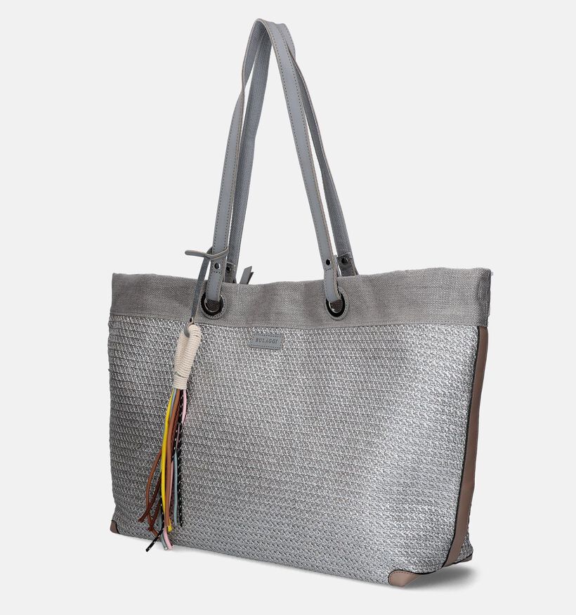 Bulaggi Sunny Zilveren Shopper tas met rits voor dames (341875)